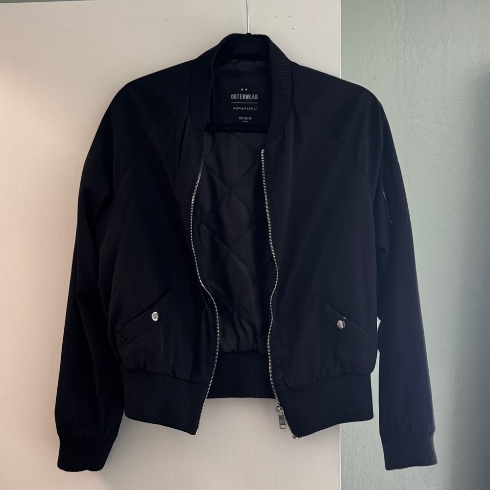 Cotton On Black Women's Bomber Jacket